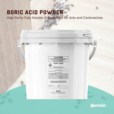 4.9Kg Boric Acid Powder Bucket 99.9% Pure Fully Soluble Granule Pest Ant Roaches
