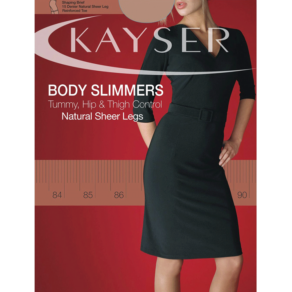 5 Pairs Kayser Body Slimmers Natural Sheer Legs Womens Stockings Tights - Black