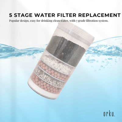 5 Stage Water Filter Replacement - Mineral Carbon Cartridge For 8 Stage Purifier