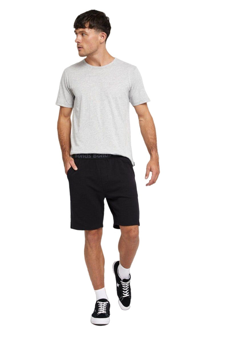 5 x Bonds Mens Essentials Short Cotton Pockets Shorts Black