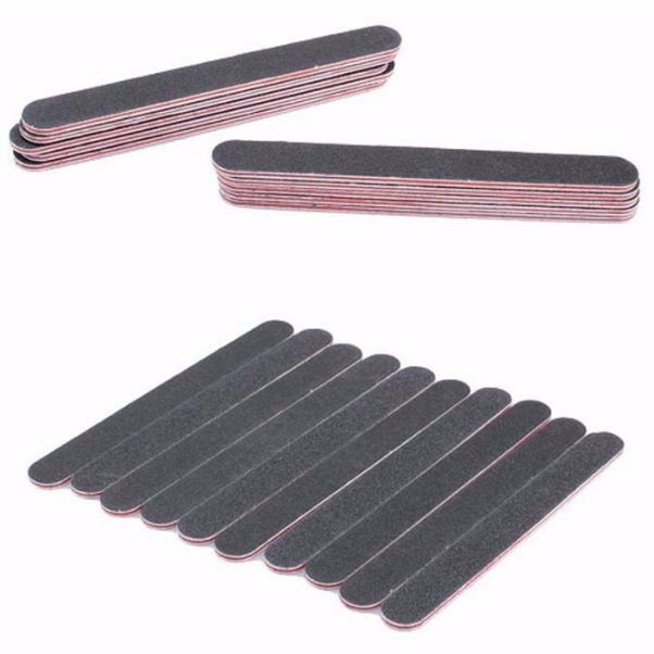 50 Pack X Professional Thick Straight Long Nail File Files Home Beauty Salon