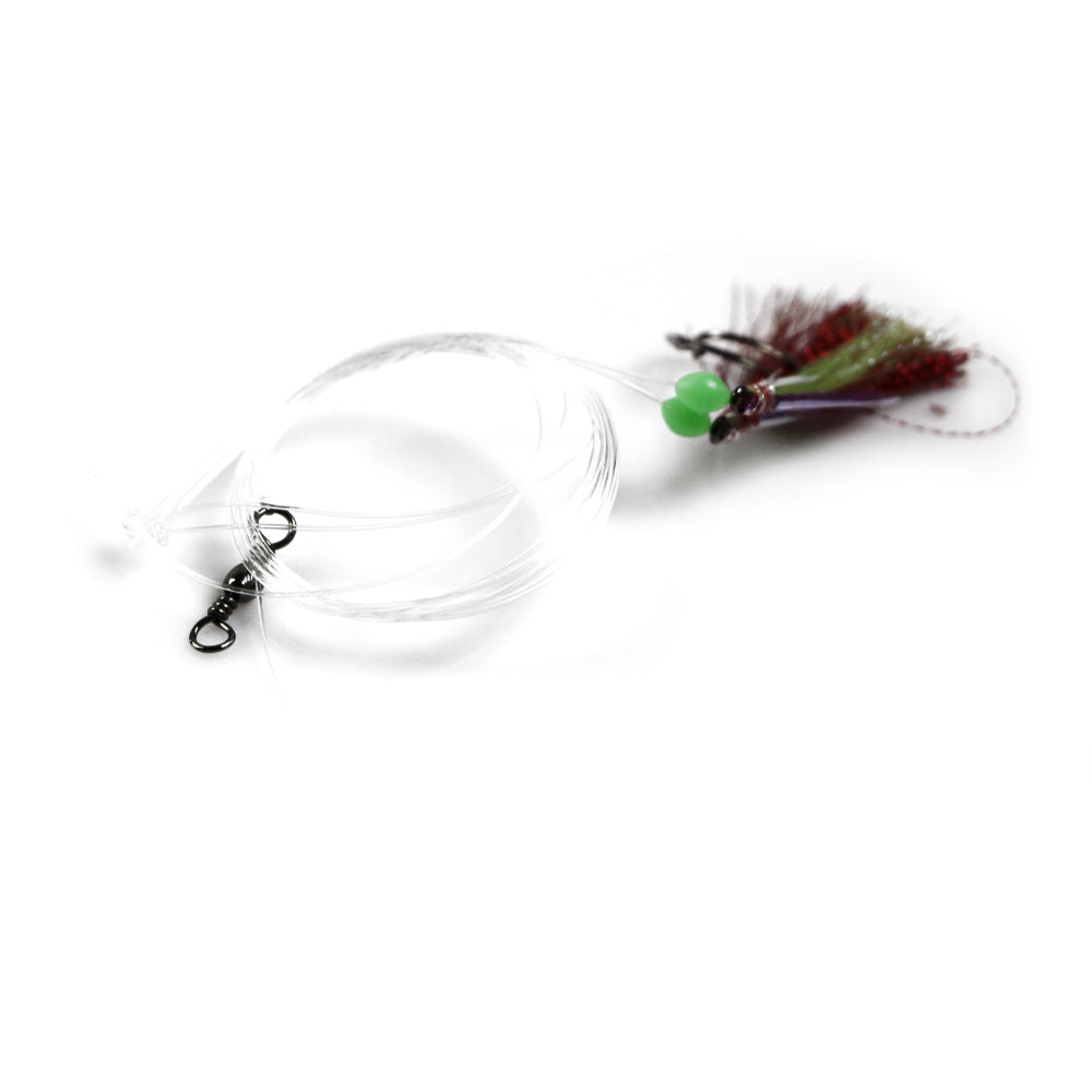 50 X Snapper Rigs Flasher Rig Bottom Reef Fishing Hook Lure Paternoster