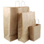 50x Brown Paper Bags - Kraft Eco Recyclable Reusable Gift Carry Shopping Retail