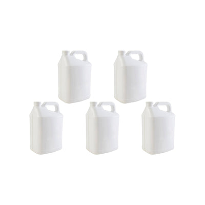 5L White HDPE Plastic Bottles + Tamper Tel Caps - Dangerous Goods Jerry Can
