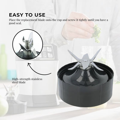 For Nutribullet Extractor Cross Blade - 1200W 1200 Replacement Blender Part