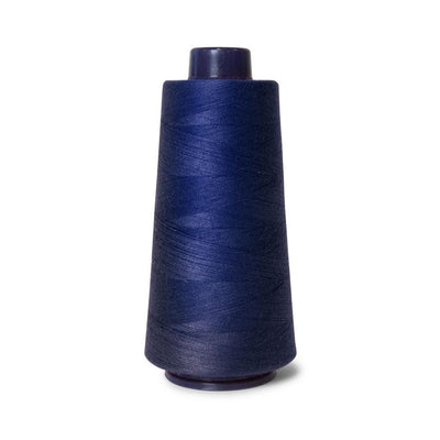 5x Navy Sewing Overlocker Thread - 2000m Hemline Polyester Overlocking Spools