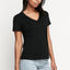 6 x Bonds Womens Originals Light Weight V Tee Cotton Tshirt Black