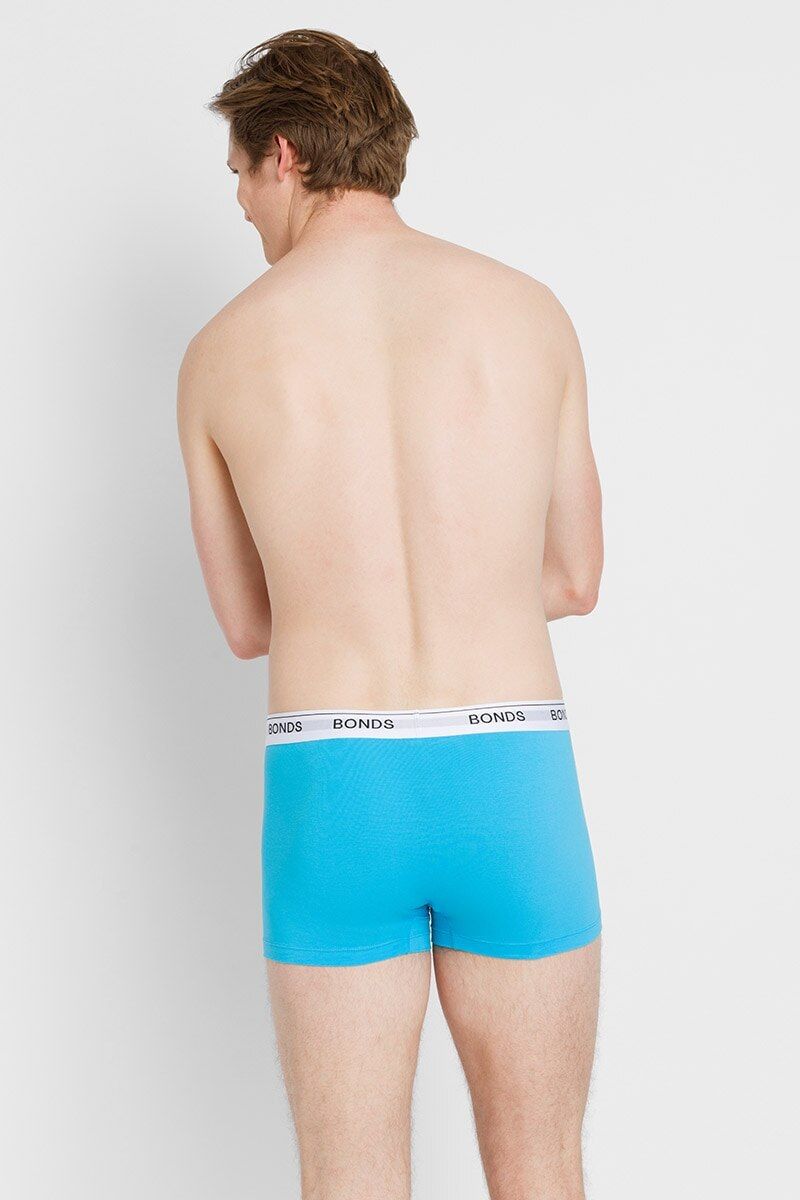 6 x Mens Bonds Guyfront Trunks Underwear Ocean Blue