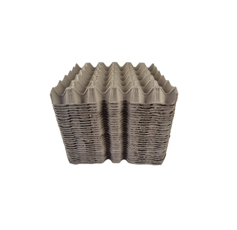 75 X Brown Pocket Egg Trays Cardboard Fillers For 30 Eggs