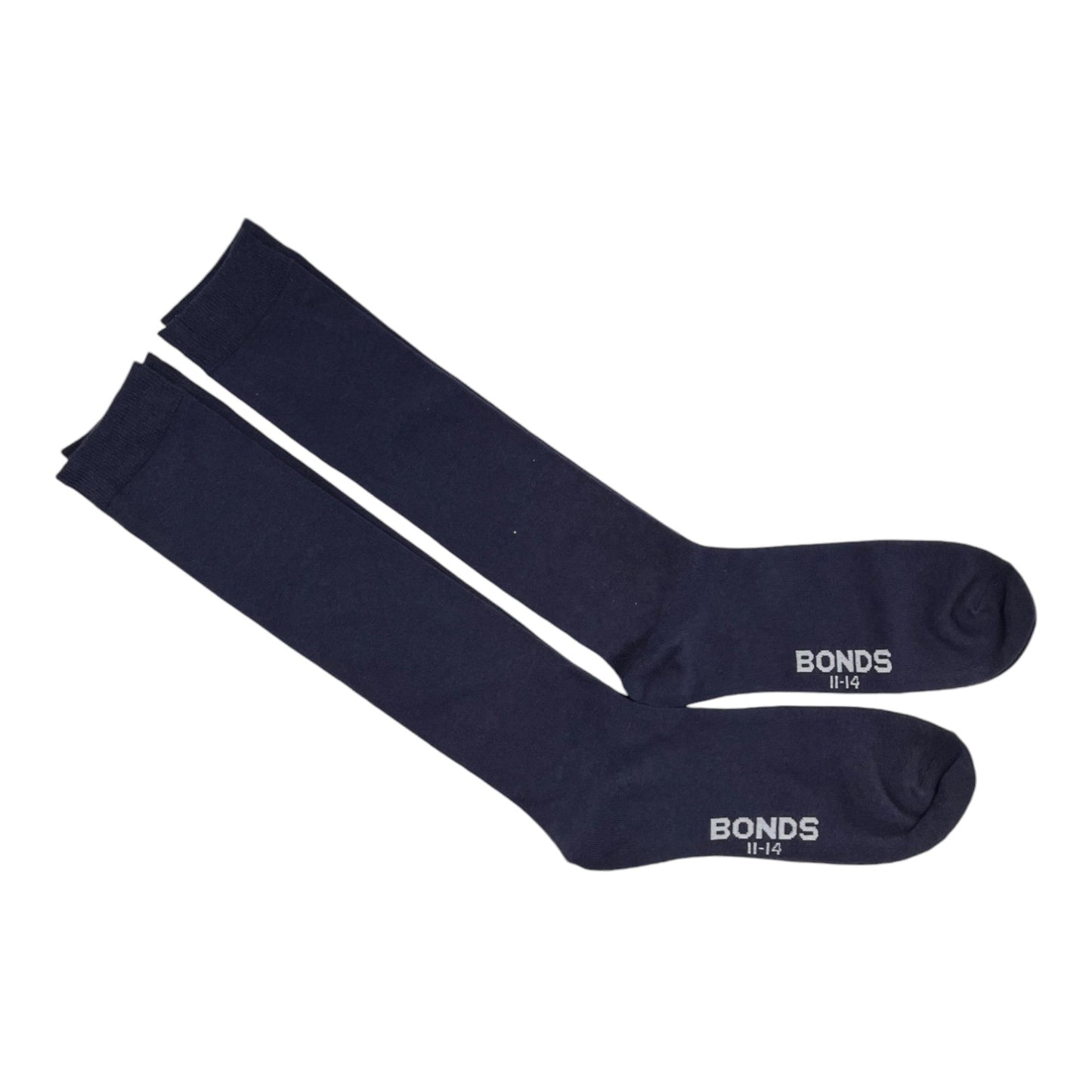 8 Pairs X Bonds Kids Unisex Everyday School Knee High Navy Socks