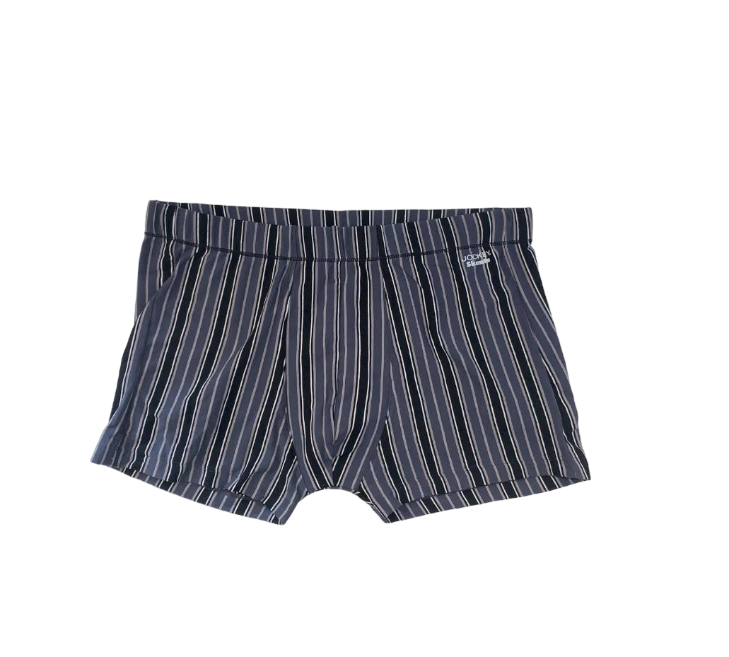 8 x Jockey Mens Skants Trunks Underwear Undies Stripped Grey Multicoloured
