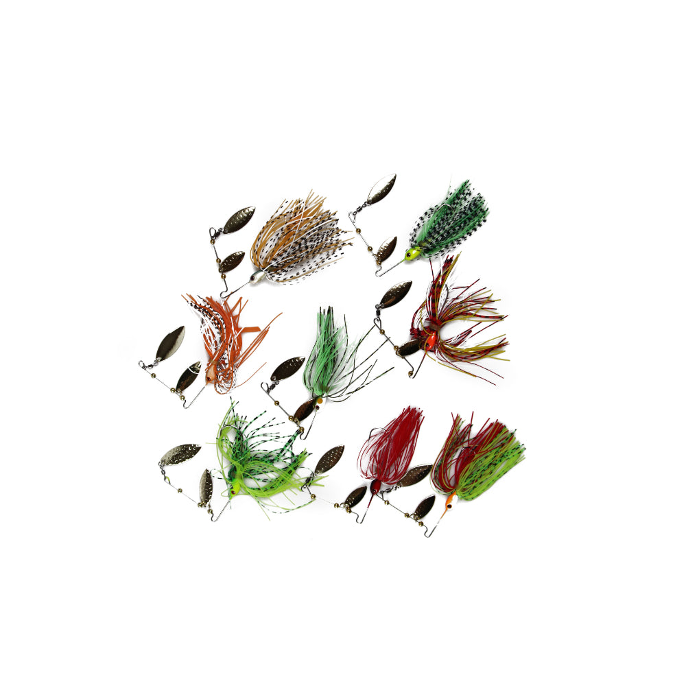 80 X Premium Double Blade Spinnerbaits Spinner Bait Bass Trout Fishing Lures 13G