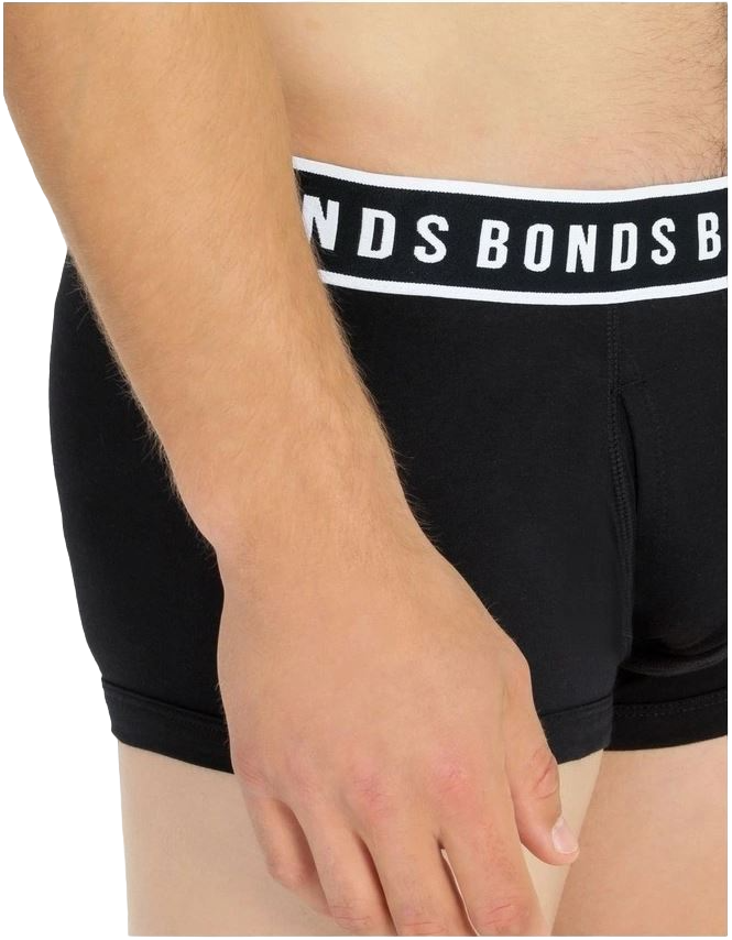 9 Pairs X Bonds Mens Fit Trunks Cotton Underwear Black
