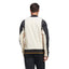 Adidas Mens Linen/Black Vrct Varsity Collegiate Zipup Jacket