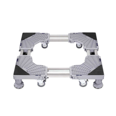 Adjustable Appliance Base Stand - Lock Wheel Trolley For Washing Machine Fridge