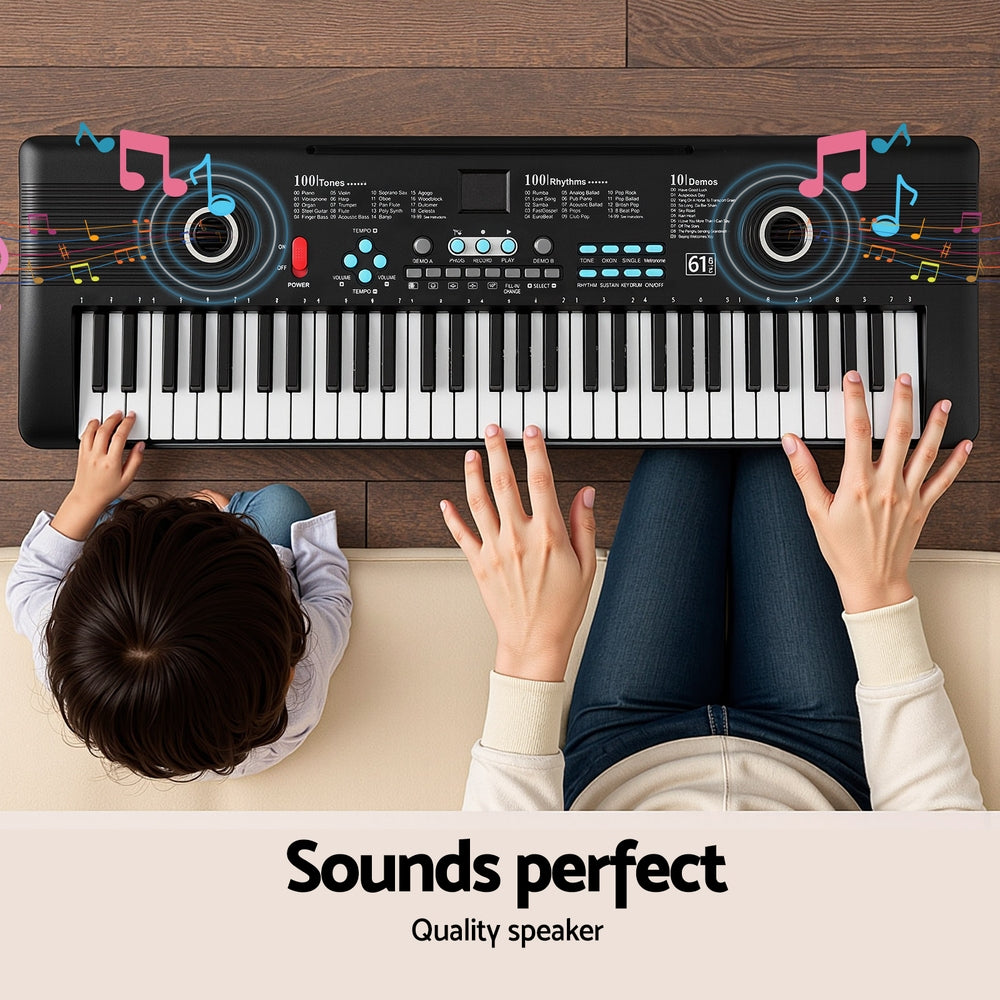 Alpha 61-Key Digital Piano Keyboard Electric Kids Gift Black