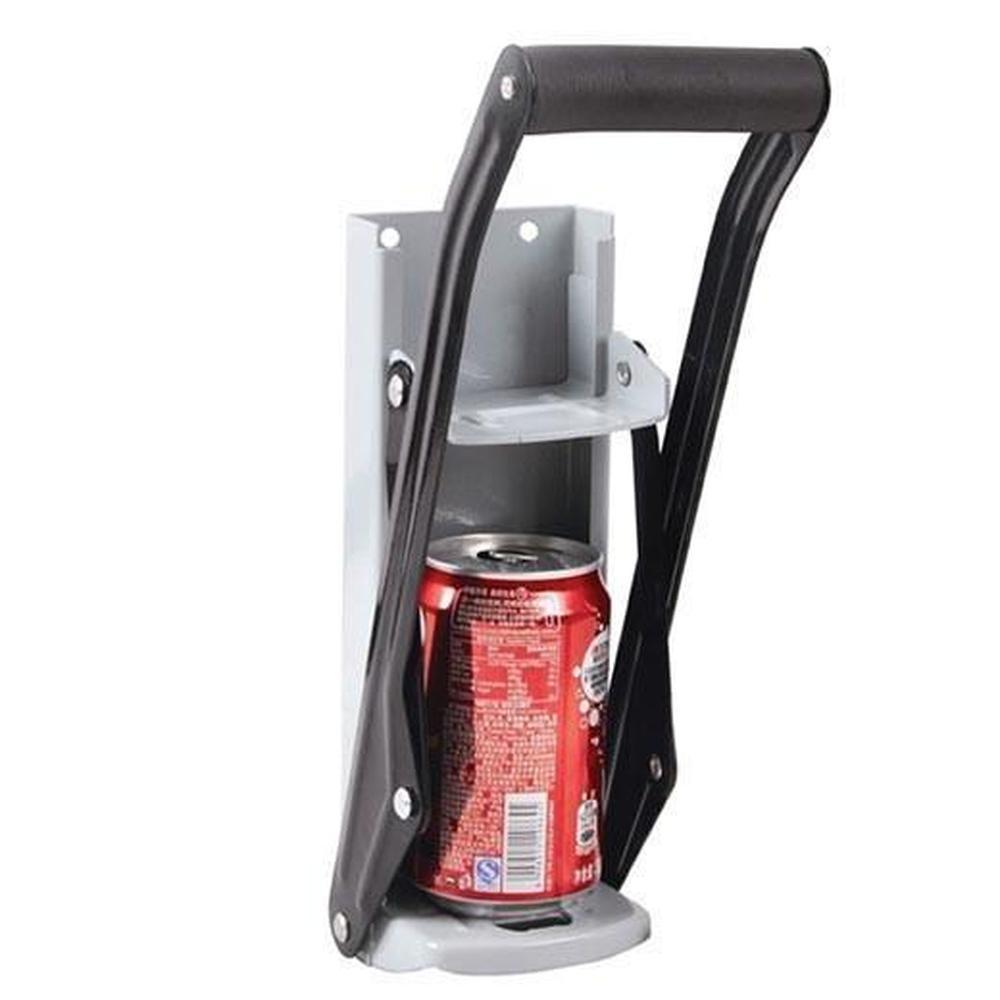 Aluminium Can Crusher - 16oz Beer Soda Smasher - Wall Mount Included Bottle Opener