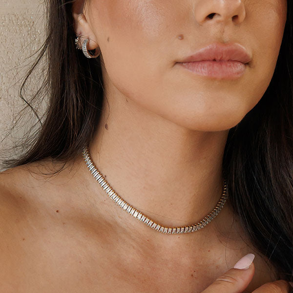 Amici by Ella - Sammy Earrings - Clear/Silver