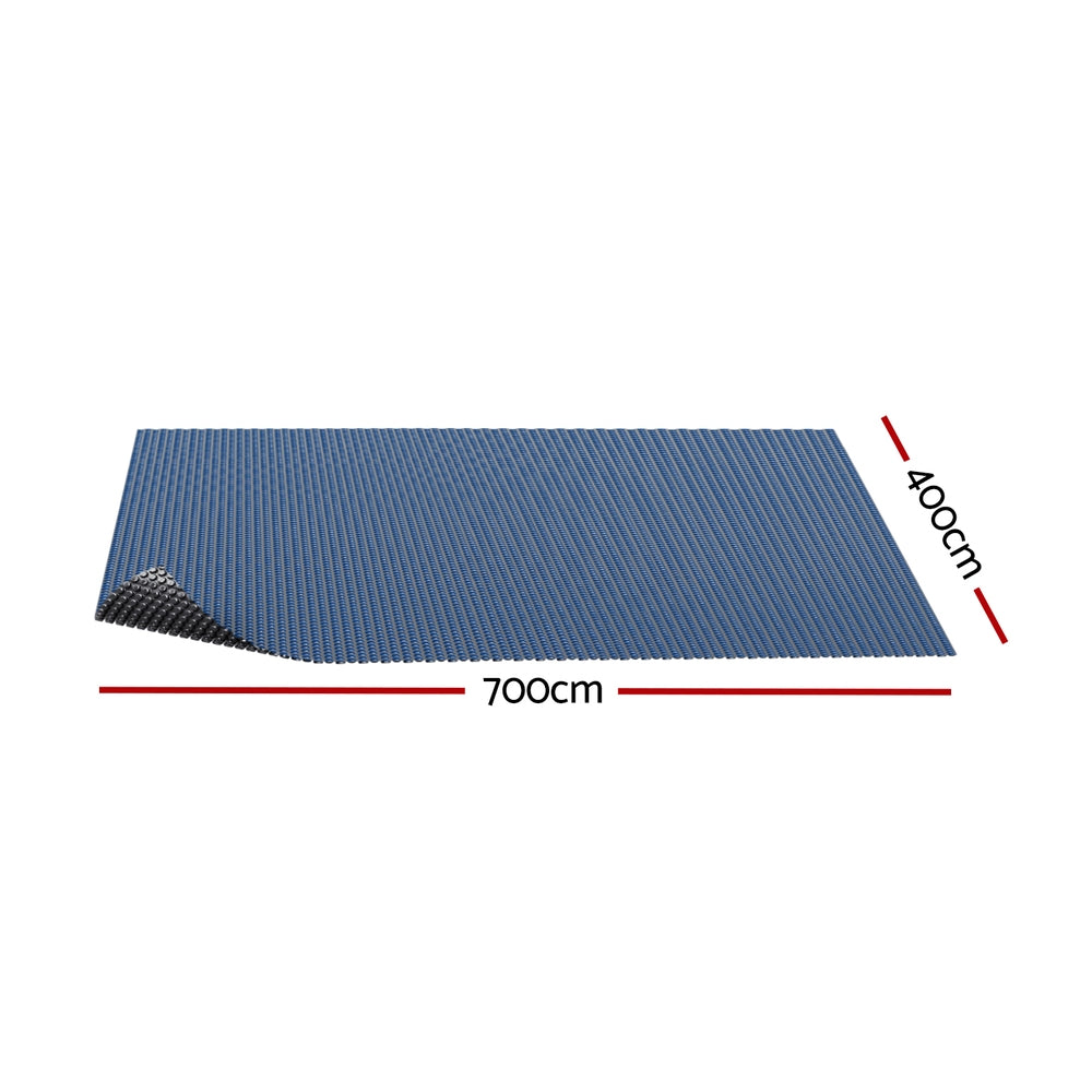 Aqua Buddy Pool Cover 600 Micron 7x4m Swimming Pool Solar Blanket Blue Black