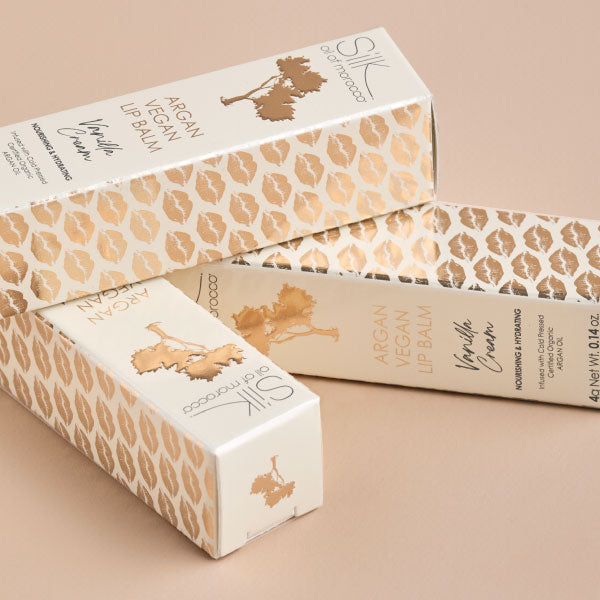 Argan Vegan Lip Balm - Vanilla Cream