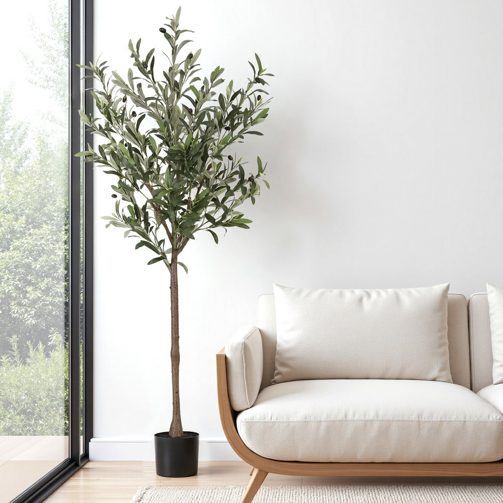 Artiss 155cm Artificial Olive Tree Faux Trees Indoor Decor Artificial Plants Lifelike Plant