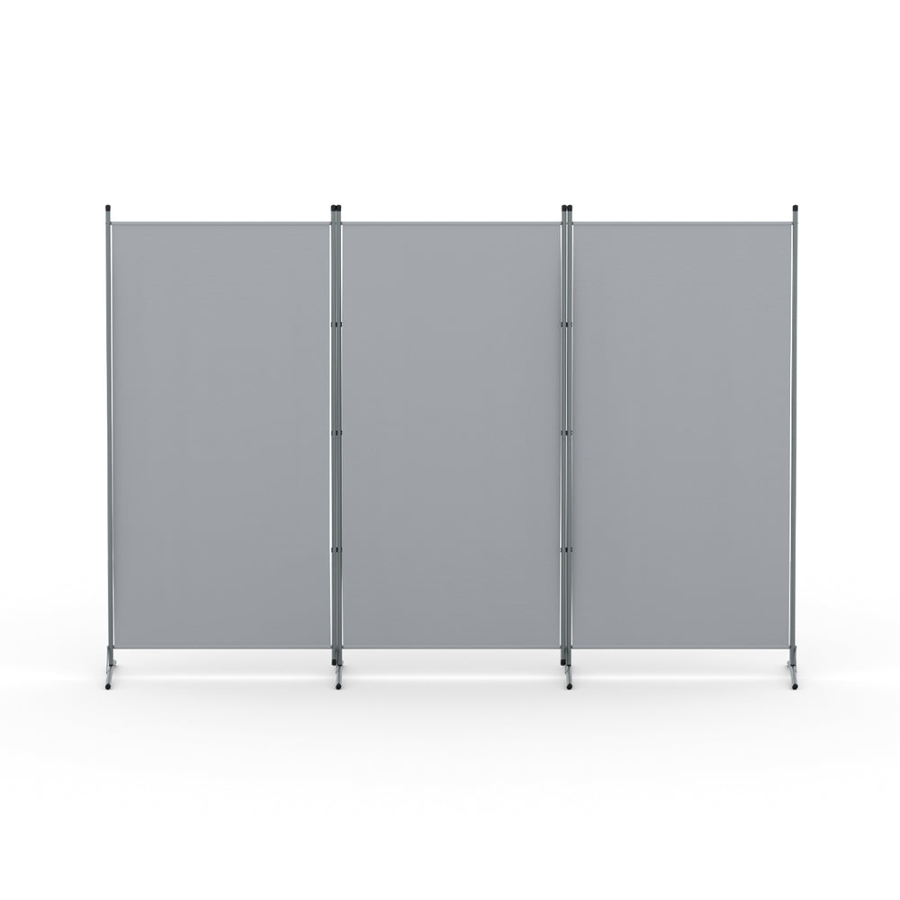 Artiss 3 Panel Room Divider Screen 260x180cm Fabric Grey