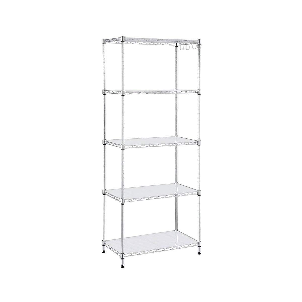 Artiss 5-Tier Kitchen Rack Shelf Shelving Unit 60x35x150CM Adjustable Metal Storage Shelves Silver