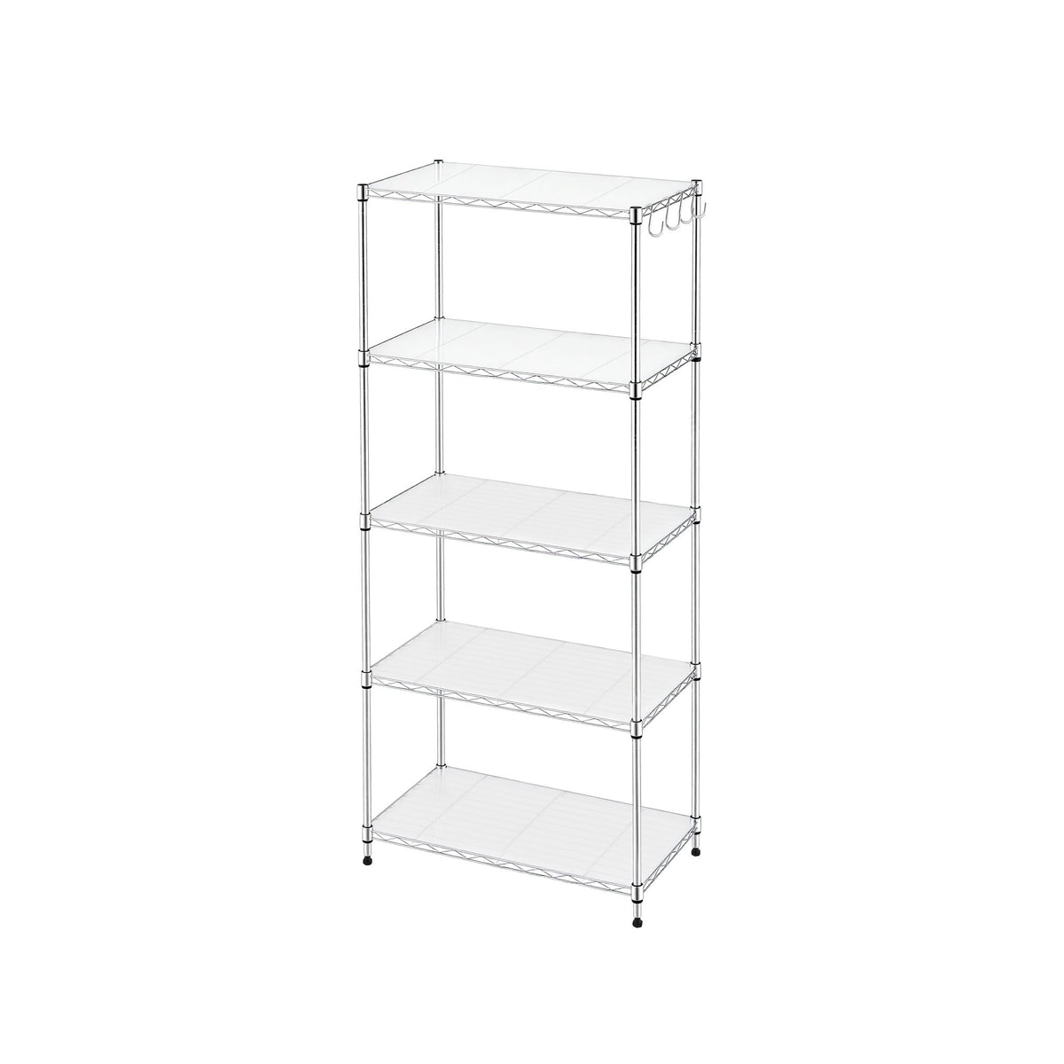 Artiss 5-Tier Kitchen Rack Shelf Shelving Unit 60x35x150CM Adjustable Metal Storage Shelves Silver
