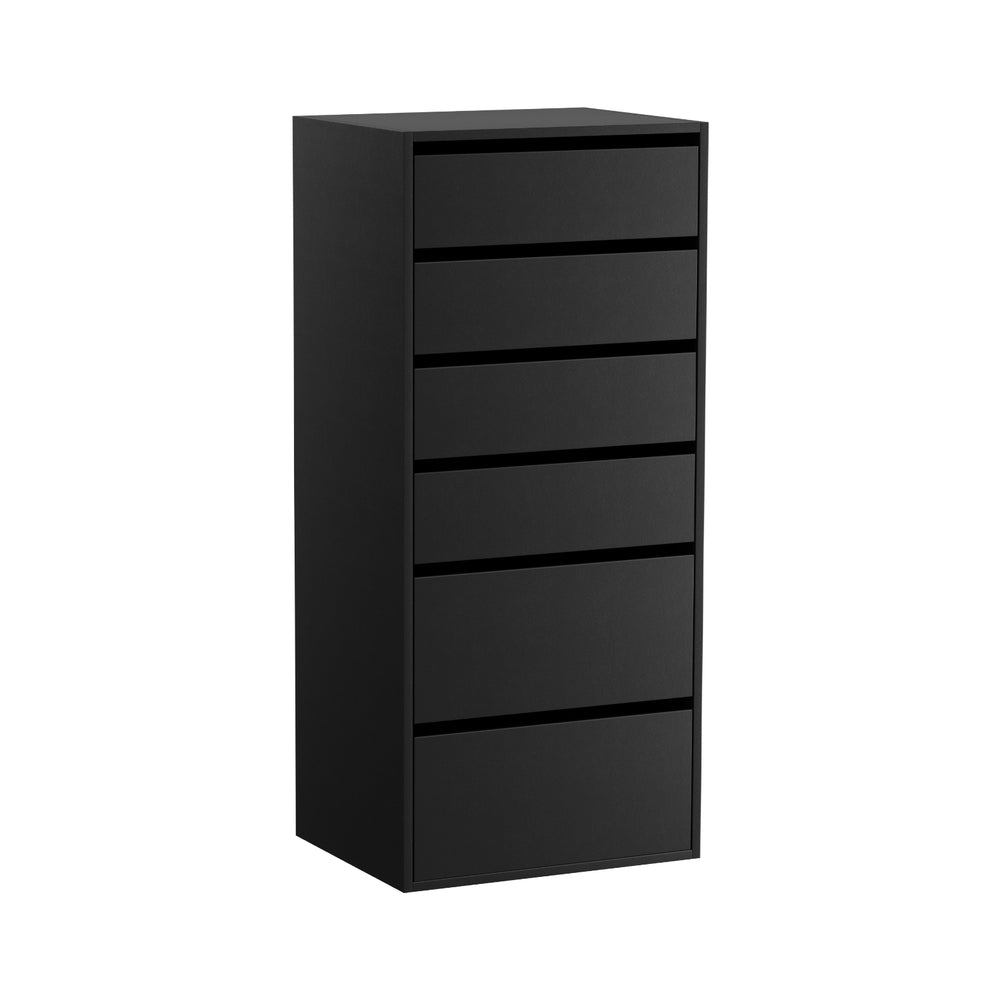 Artiss 6 Chest of Drawers Dresser Tallboy Black