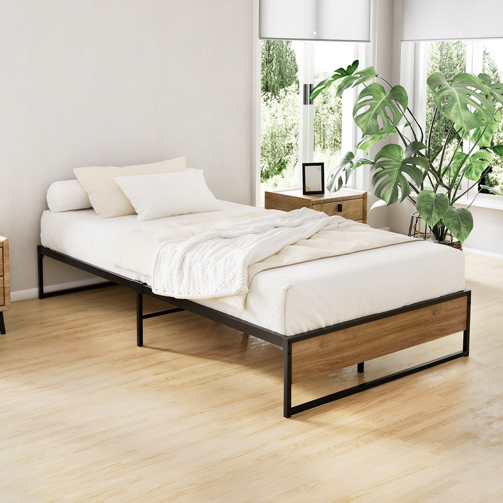 Artiss Bed Frame Metal Bed Frame Bed Base OSLO - King Single