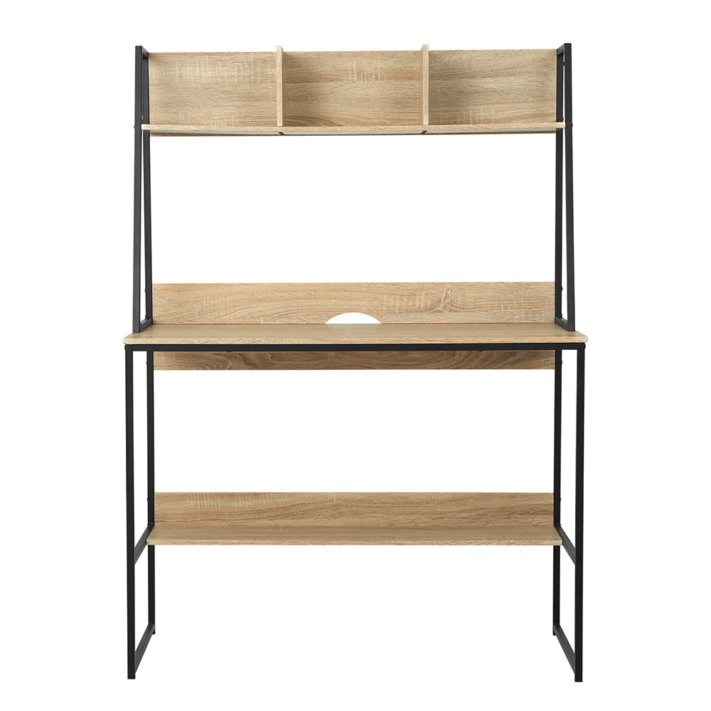 Artiss Computer Desk Bookshelf Storage Grey 100CM