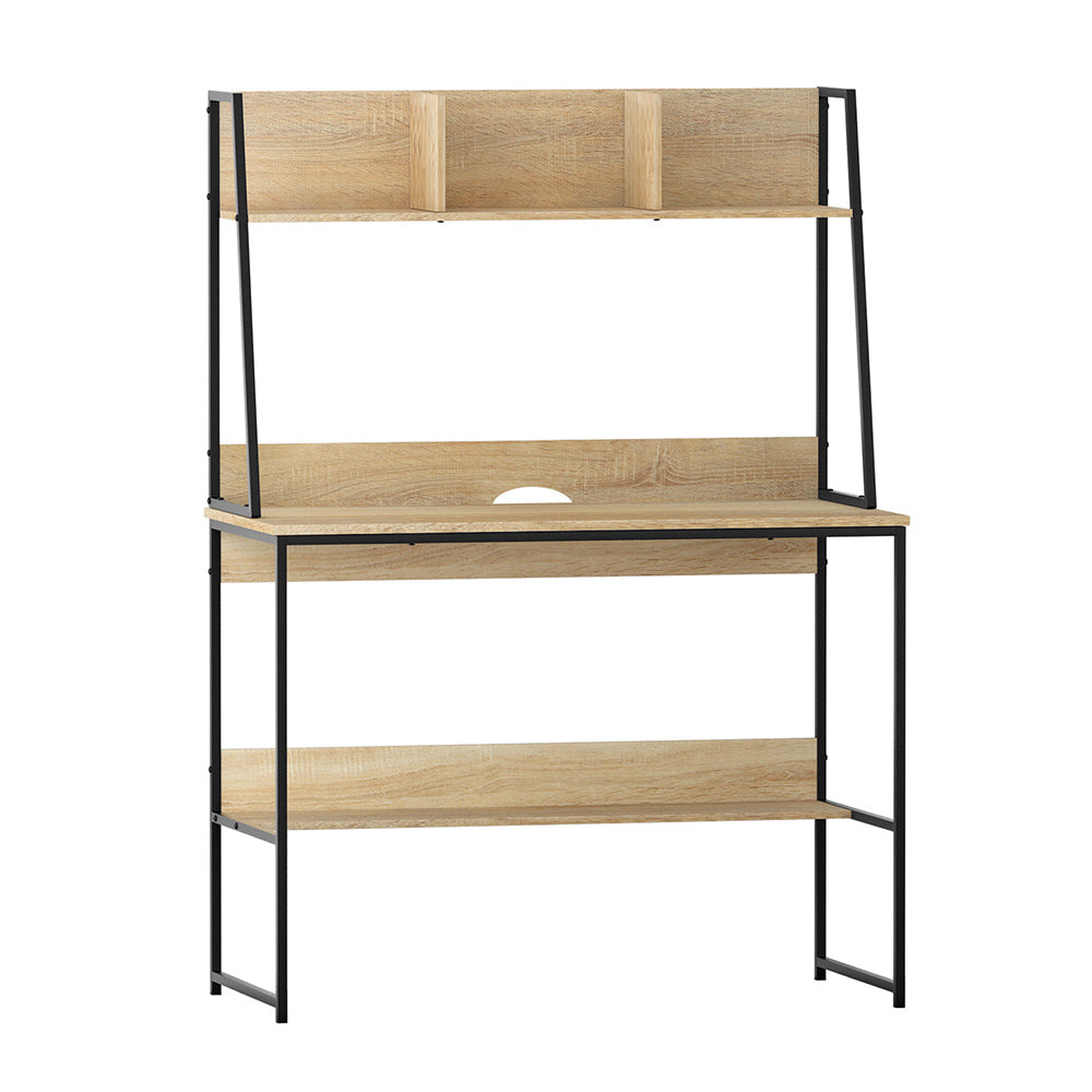 Artiss Computer Desk Bookshelf Storage Grey 100CM