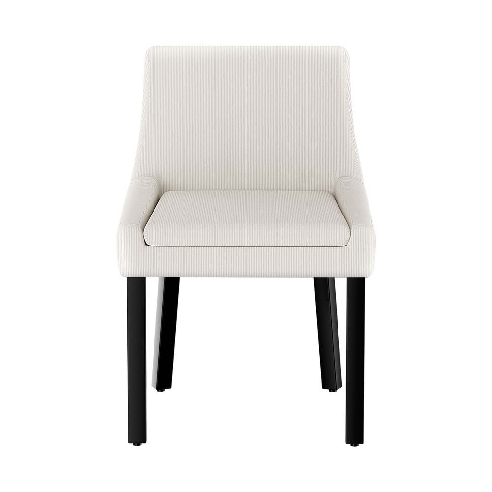 Artiss Dining Chairs Set of 4 Corduroy Wooden Beige