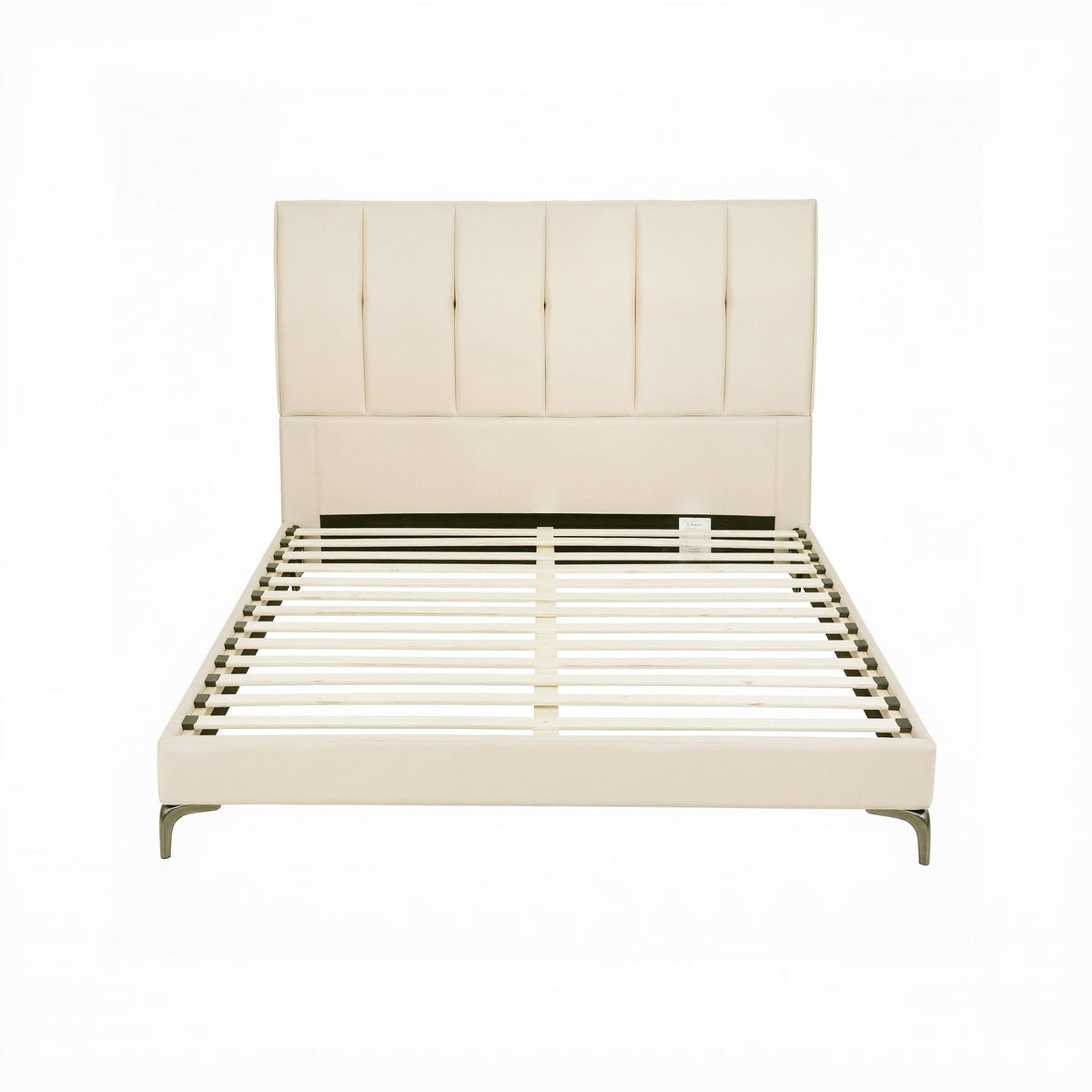 Artiss Double Bed Frame Upholstered Platform Bed with Tufted Headboard 300kg Support