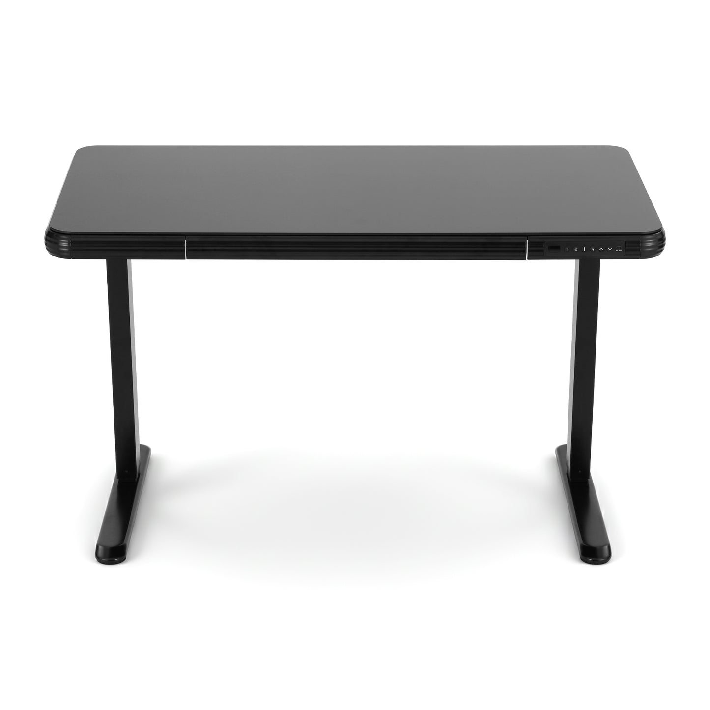 Artiss Electric Standing Desk Motorised Glass Top Black 120CM