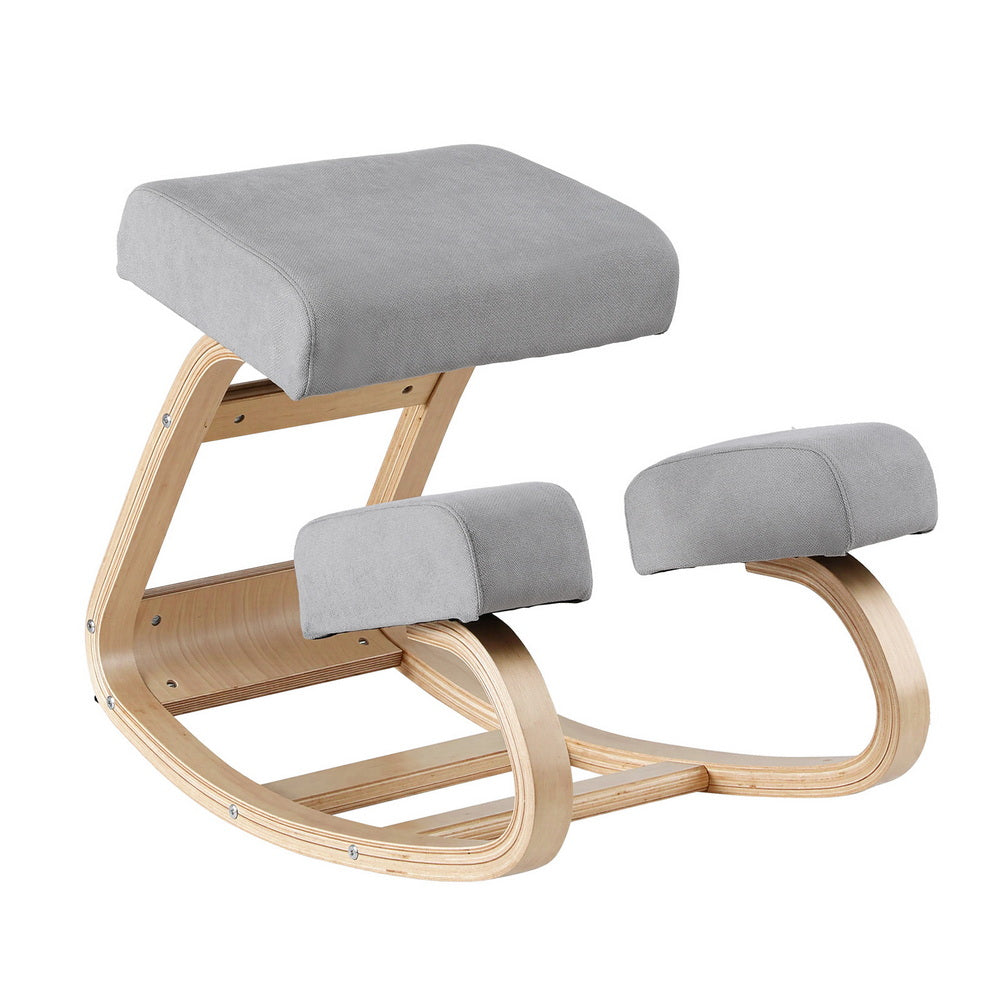 Artiss Kneeling Chair Ergonomic Posture Chair with Memory Foam Balance Stool for Home Office Gaming 120kg Weight Capacity Gray