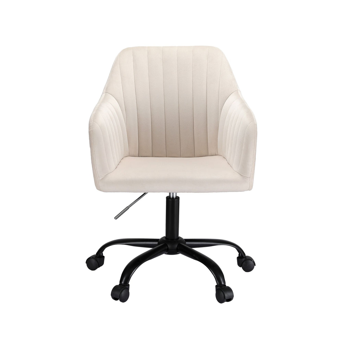 Artiss Office Chair Velvet Seat Cream