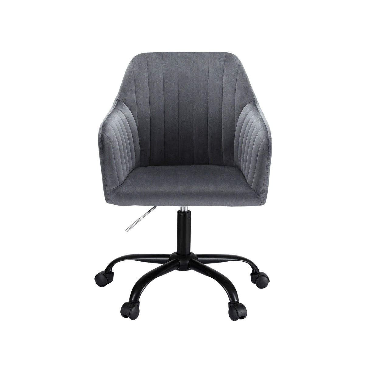 Artiss Office Chair Velvet Seat Dark Grey