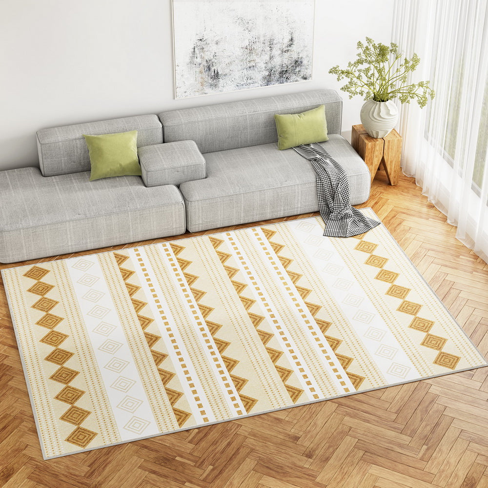 Artiss Rug 200x290cm Area Rug Washable Mat Large Carpet Soft Short Pile Ella