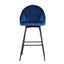 Artiss Set of 2 Bar Stools Kitchen Stool Dining Chairs Velvet Chair Barstool Blue Mesial