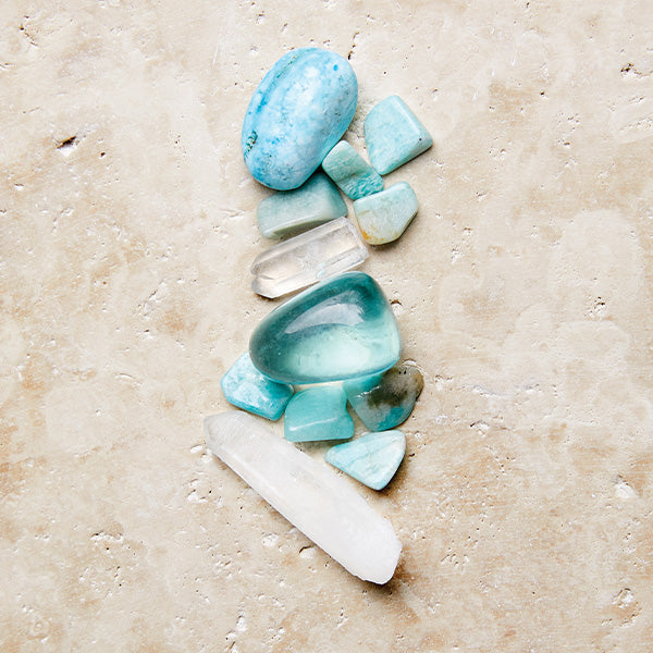 BLUE AURA Crystal Candle & Diffuser - Value Pack