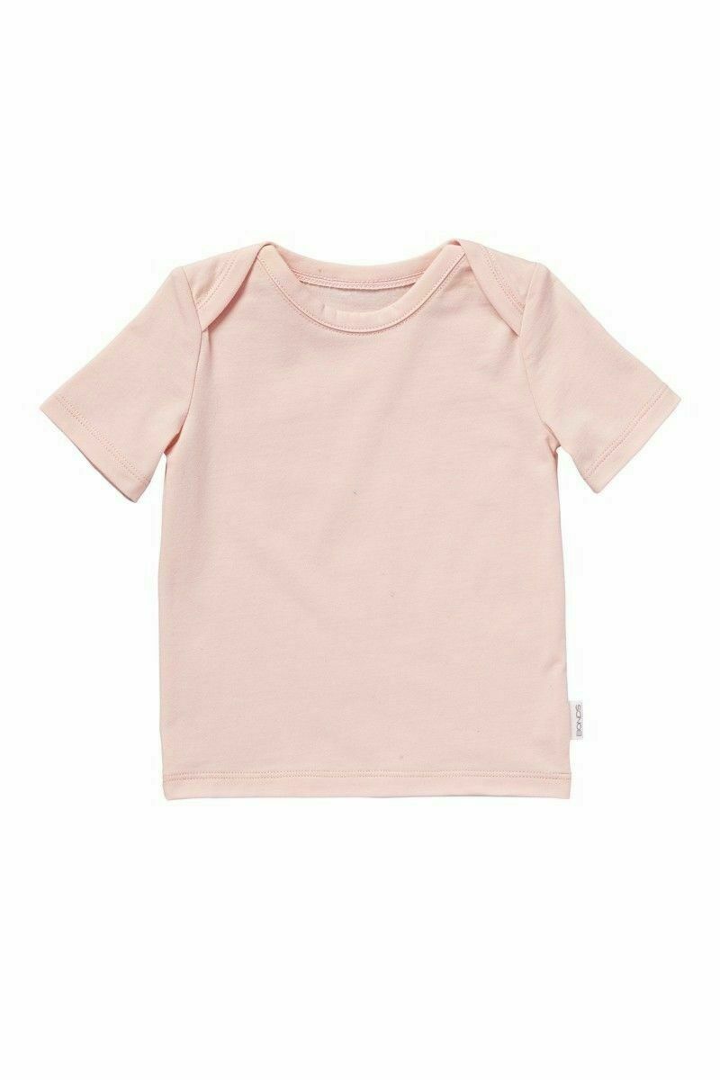 Baby Bonds Light Pink Short Sleeve Tee Cotton Blend Girls Toddler T-Shirt Top