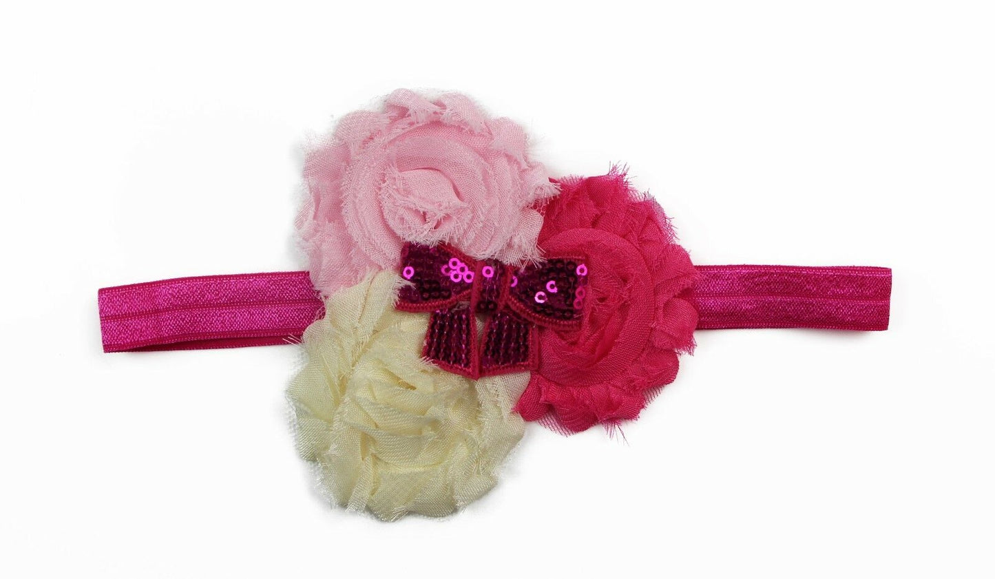 Baby Kids Headband Head Band Pom Pom Floral Cute Hair Accessories