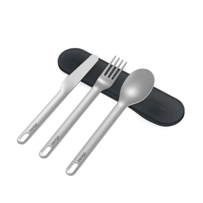 Bentgo Ss Utensil Set Cutlery Carbon