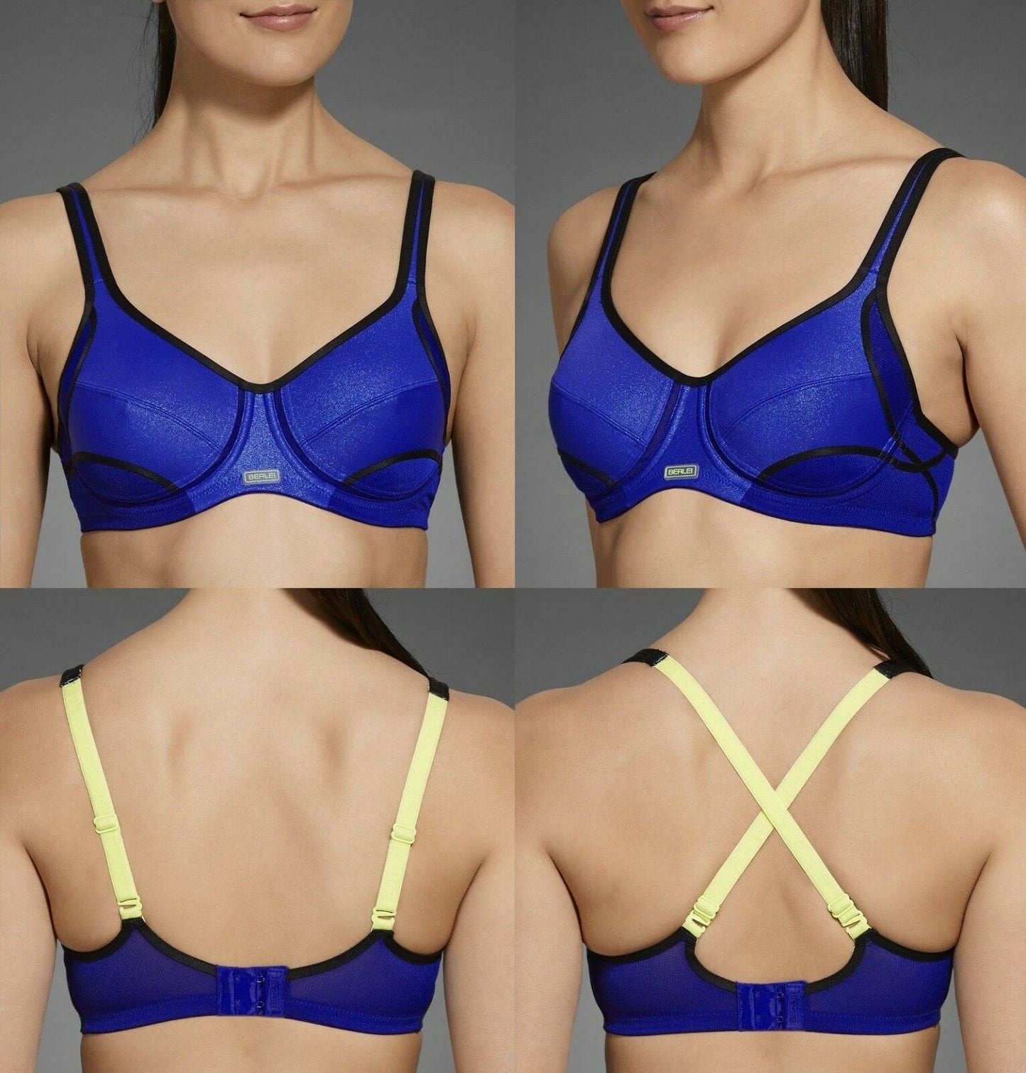 Berlei Electrify Bra Underwire Blue Sports Womens Gym Bras