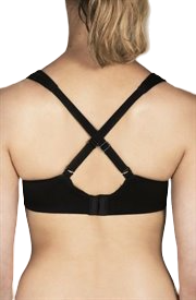 Berlei High Performance Underwire Non Padded Sports Black White Dark Mocha Bra