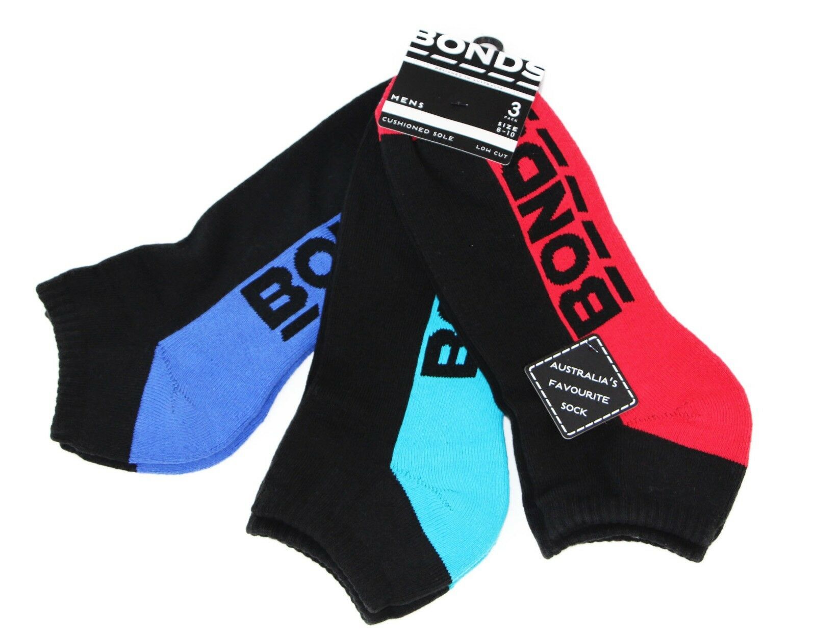 Bonds 12 Pairs Low Cut Mens Socks Sports Running Gym Sock Black White