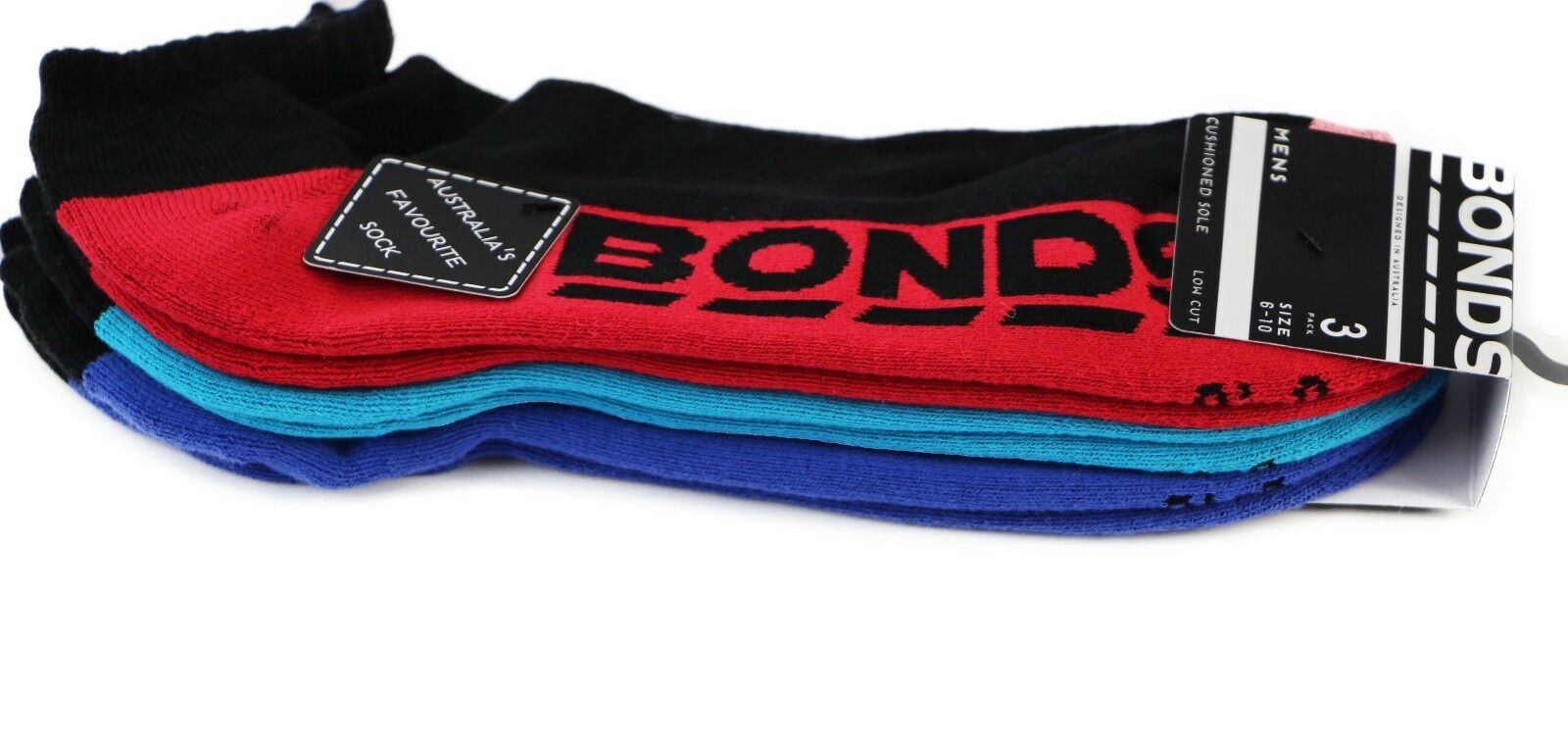 Bonds 12 Pairs Low Cut Mens Socks Sports Running Gym Sock Black White