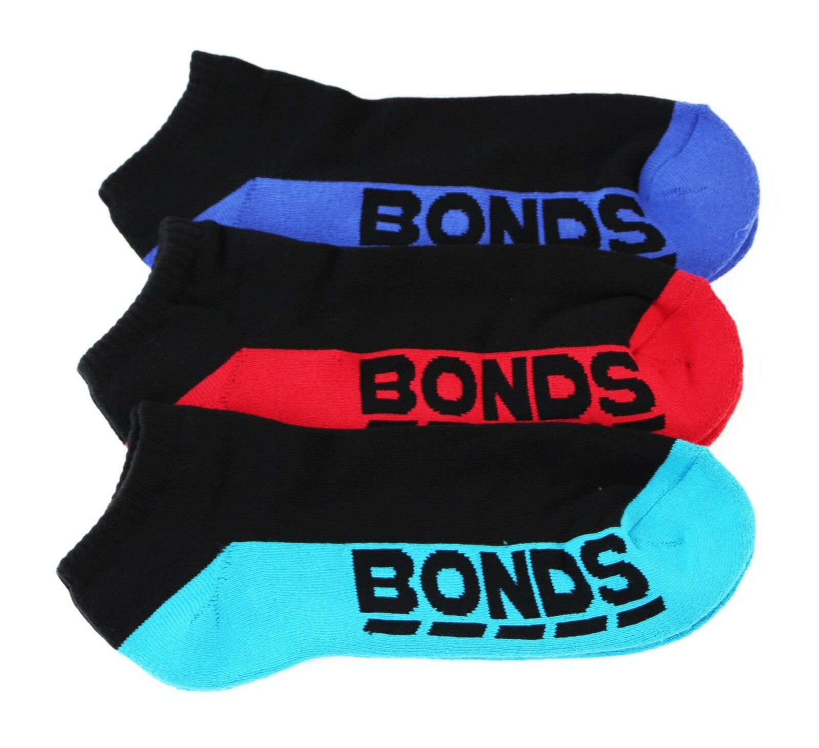 Bonds 12 Pairs Low Cut Mens Socks Sports Running Gym Sock Black White