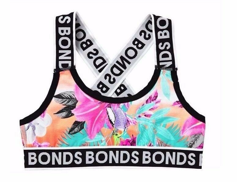 Bonds Girls Crop Top Bra First Training Crops Bralette Sports Everyday Kids